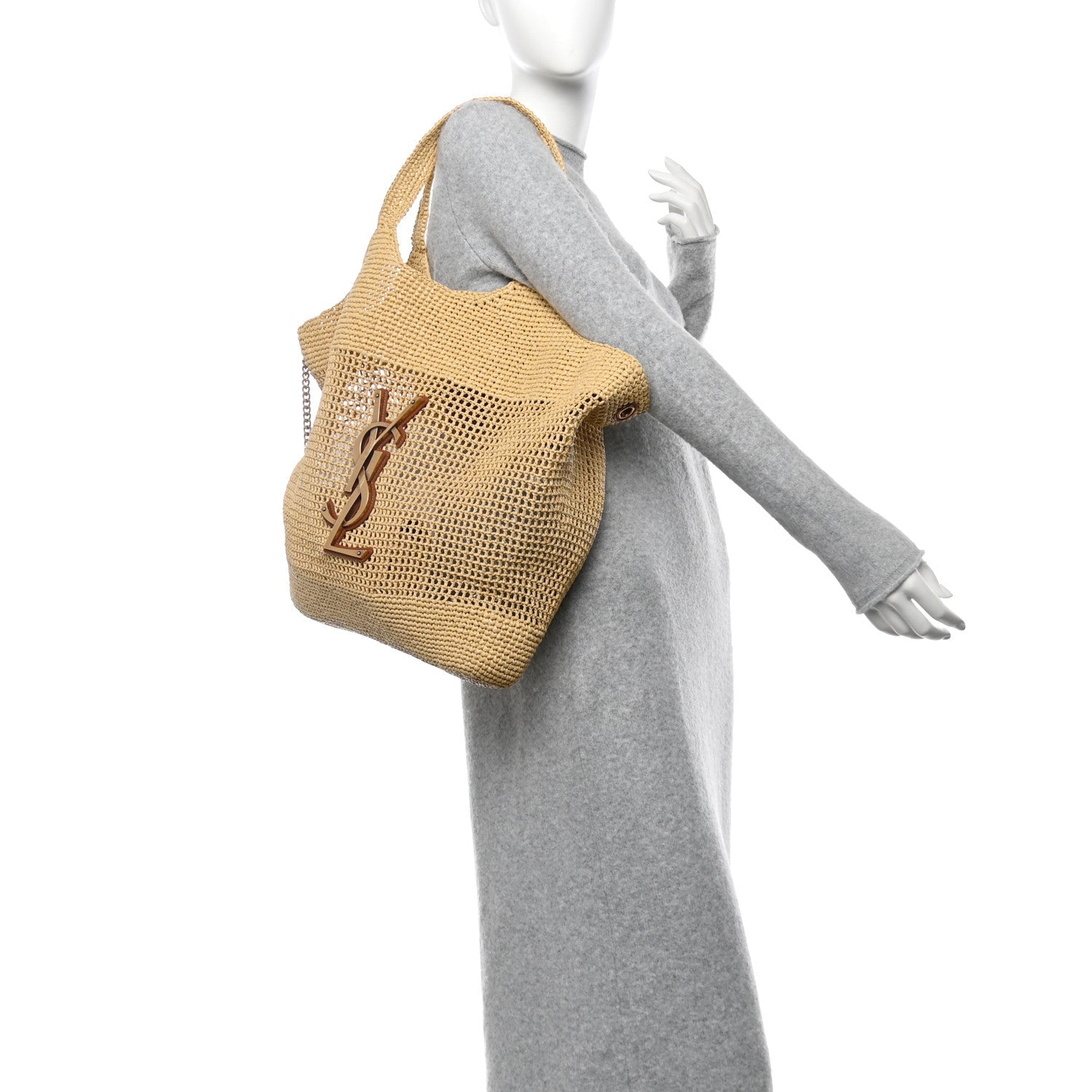Raffia Icare Shopping Tote Natural