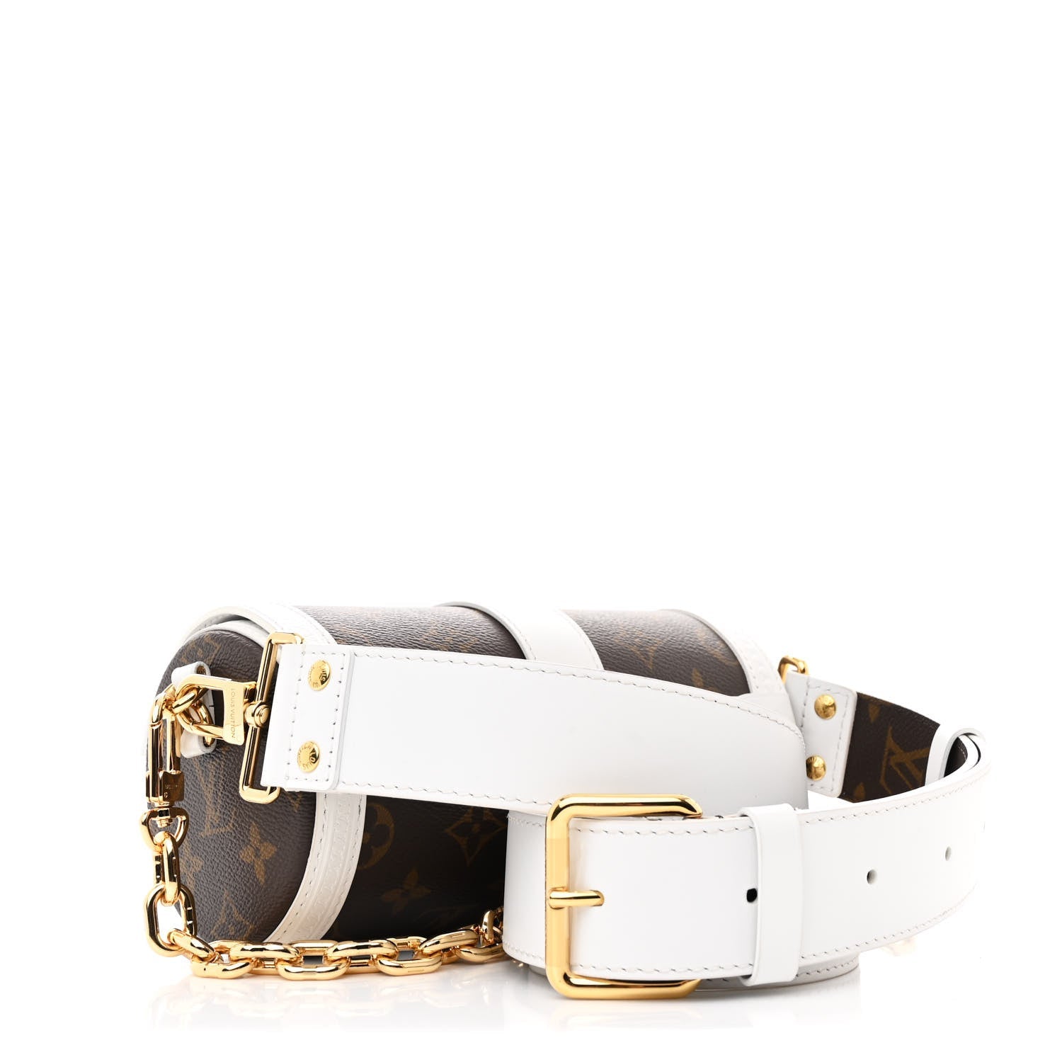 Monogram LV Match Papillon Trunk White