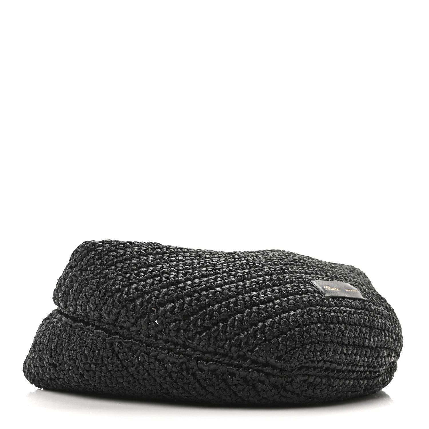 Raffia Olivia Hobo Black
