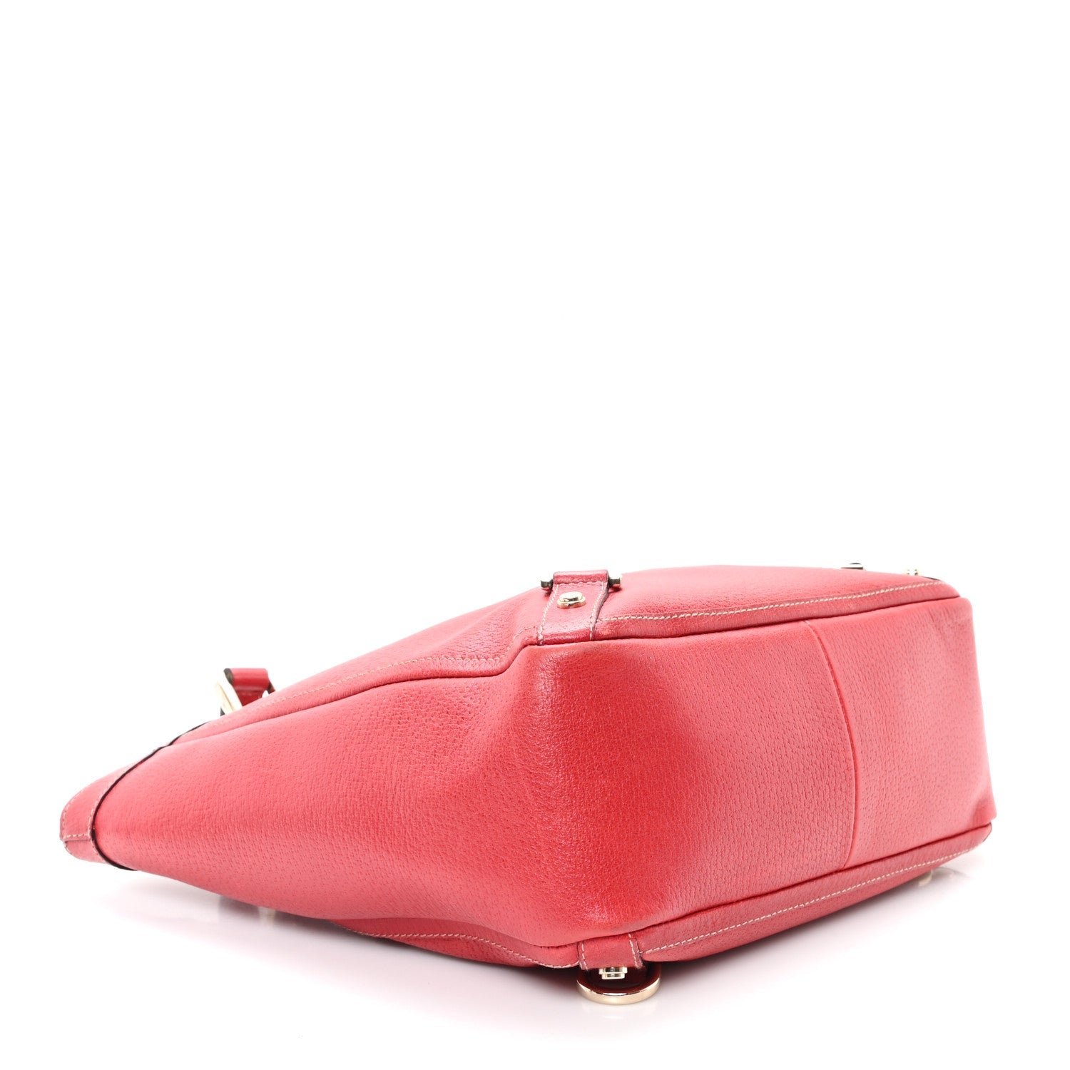 Calfskin Small Abbey Tote Red