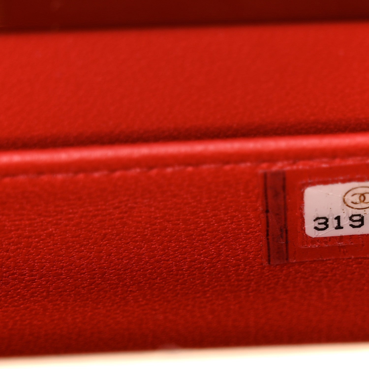 Lambskin Quilted Small Box With Chain Red