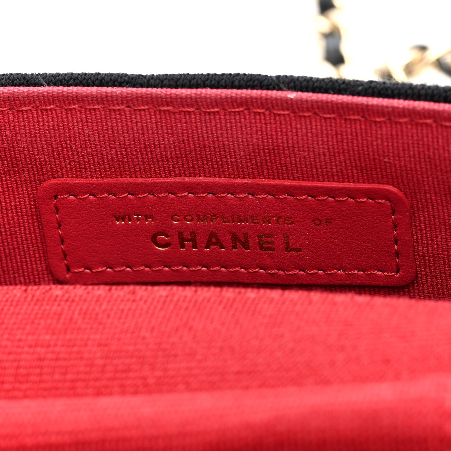 Jersey Quilted Micro Mini Flap Black