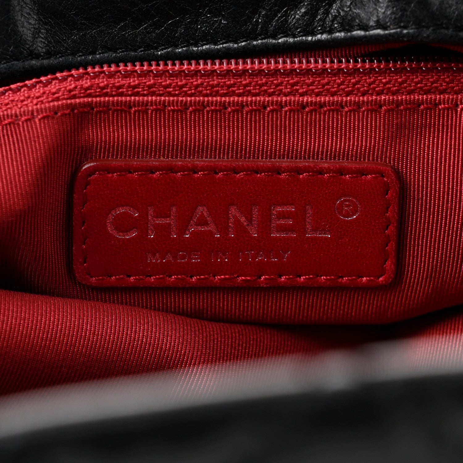 Glazed Calfskin Quilted Beijing Backpack Black