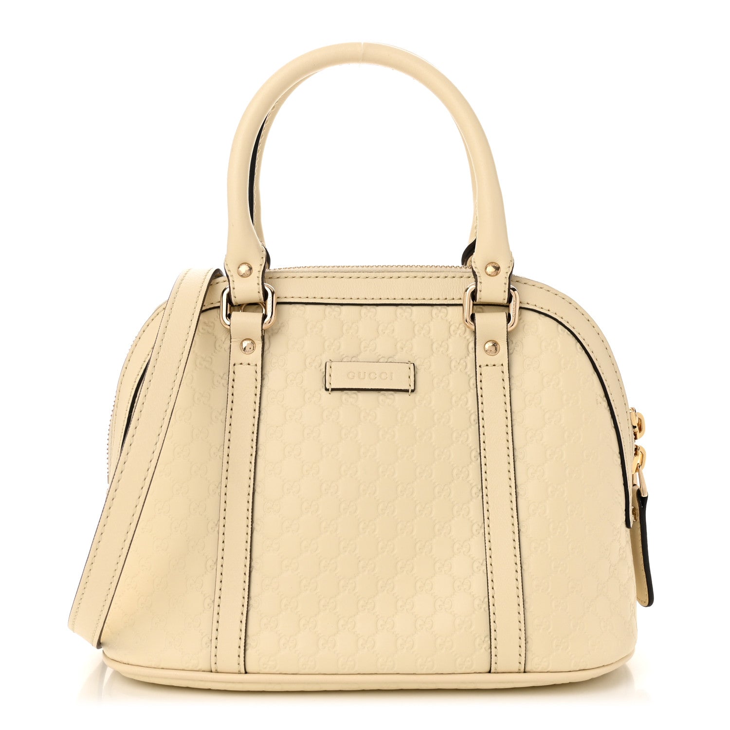 Soft Microguccissima Mini Dome Bag Ivoire