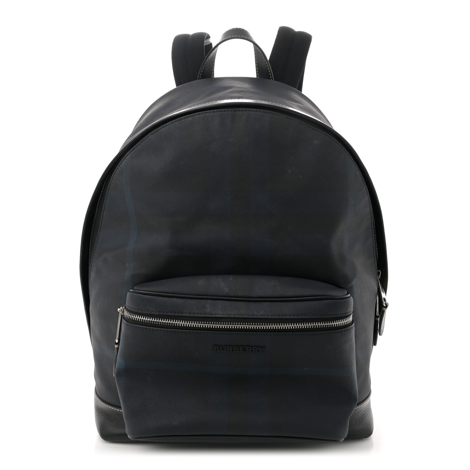 E-Canvas Check Jett Backpack Navy Blue