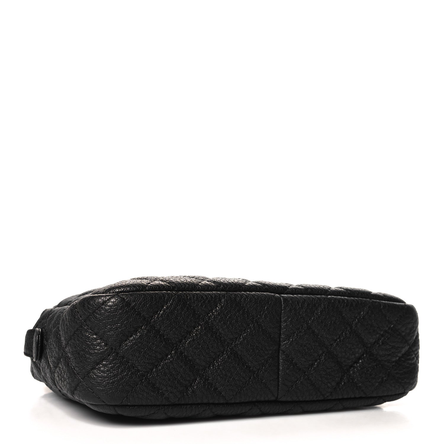 Calfskin Quilted Medium Camera Case Black