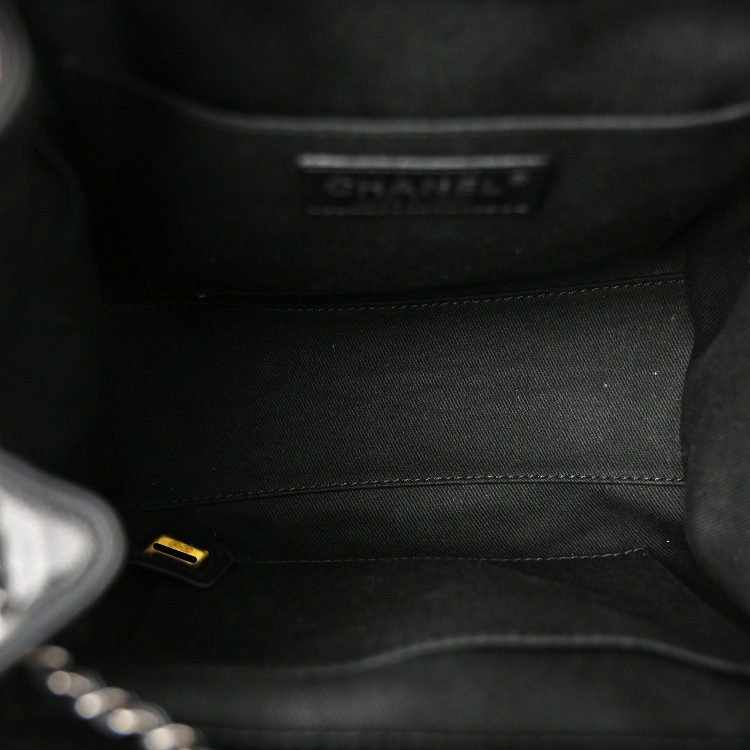 Caviar Quilted Small CC Bucket Bag Black
