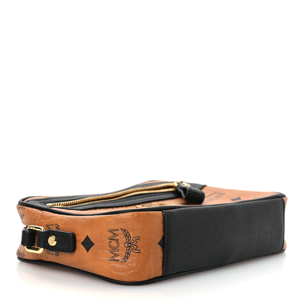 Visetos Small Crossbody Bag Cognac Black