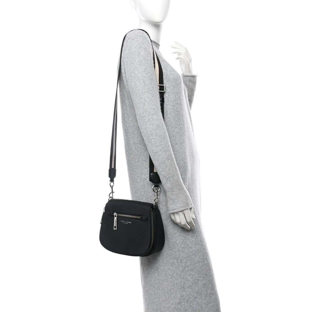 Pebbled Calfskin Recruit Nomad Crossbody Black