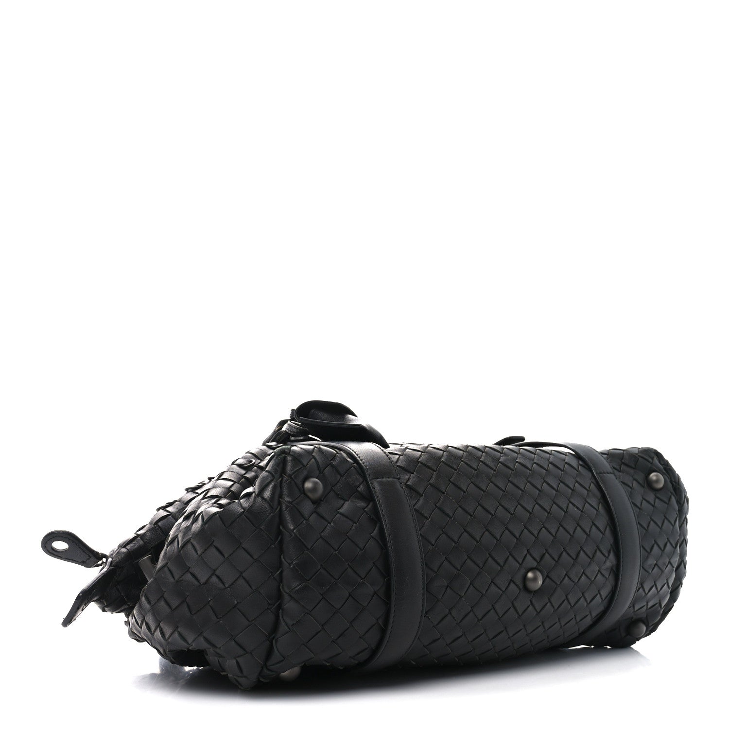 Nappa Intrecciato Montaigne Rings Bag Black