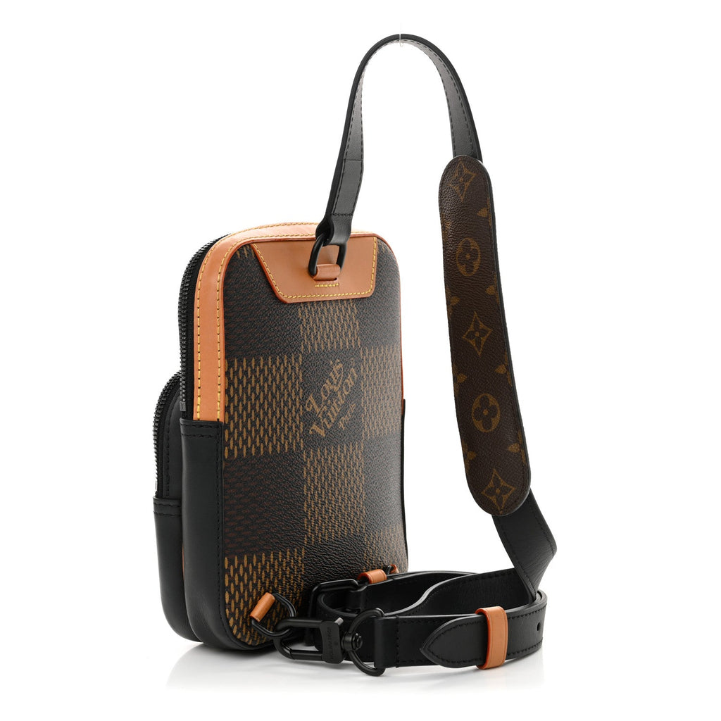 X NIGO Giant Damier Ebene Monogram Amazone Sling Bag