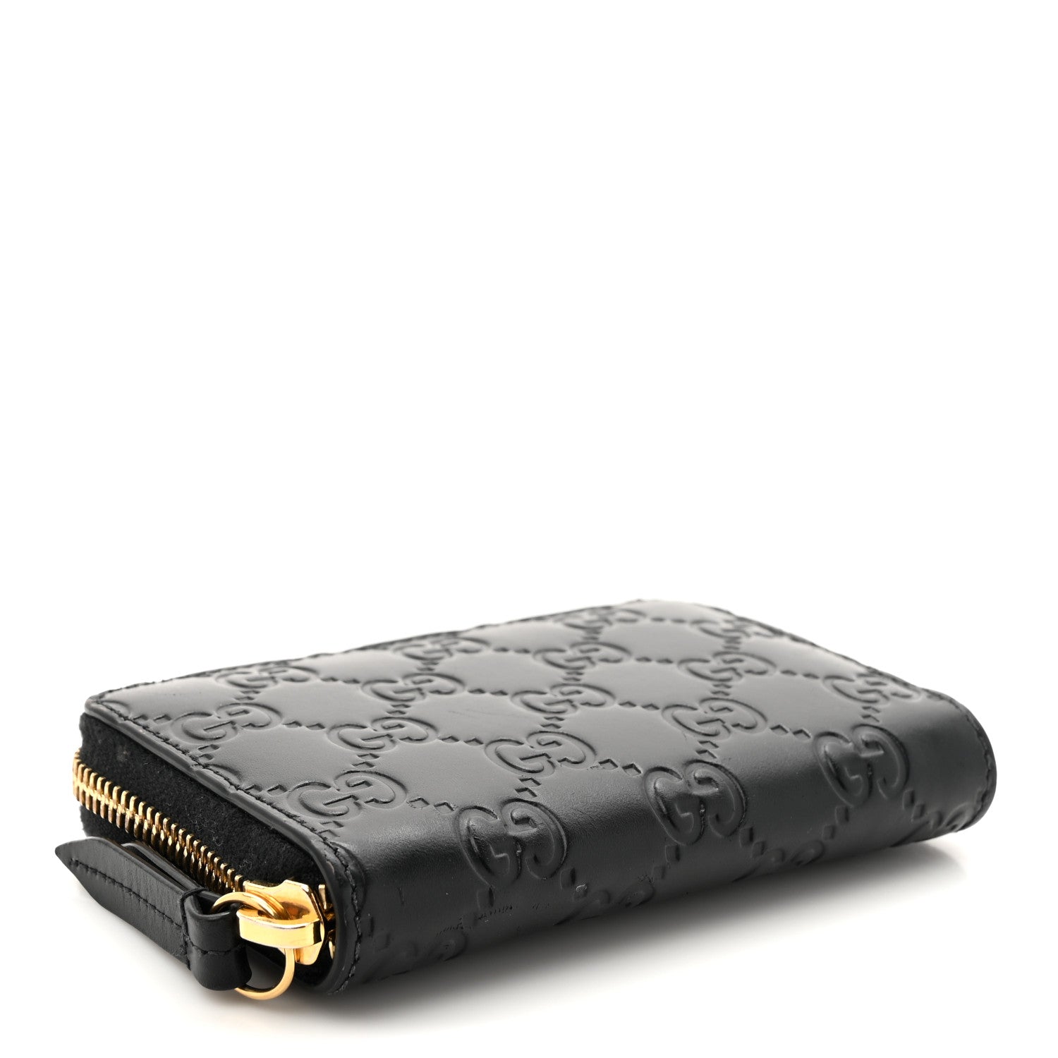 Guccissima Zip Around  Case Black