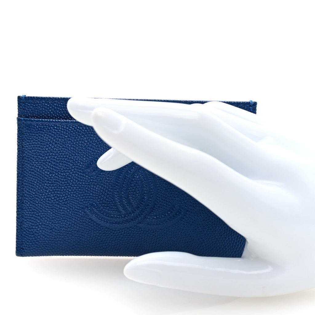 Caviar Timeless CC  Holder Wallet Blue