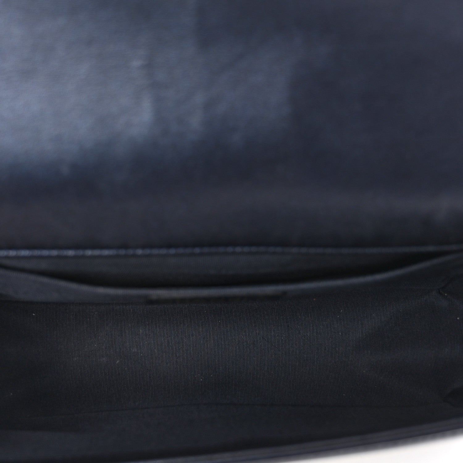 Lambskin Embossed Medium Boy Cube Flap Navy