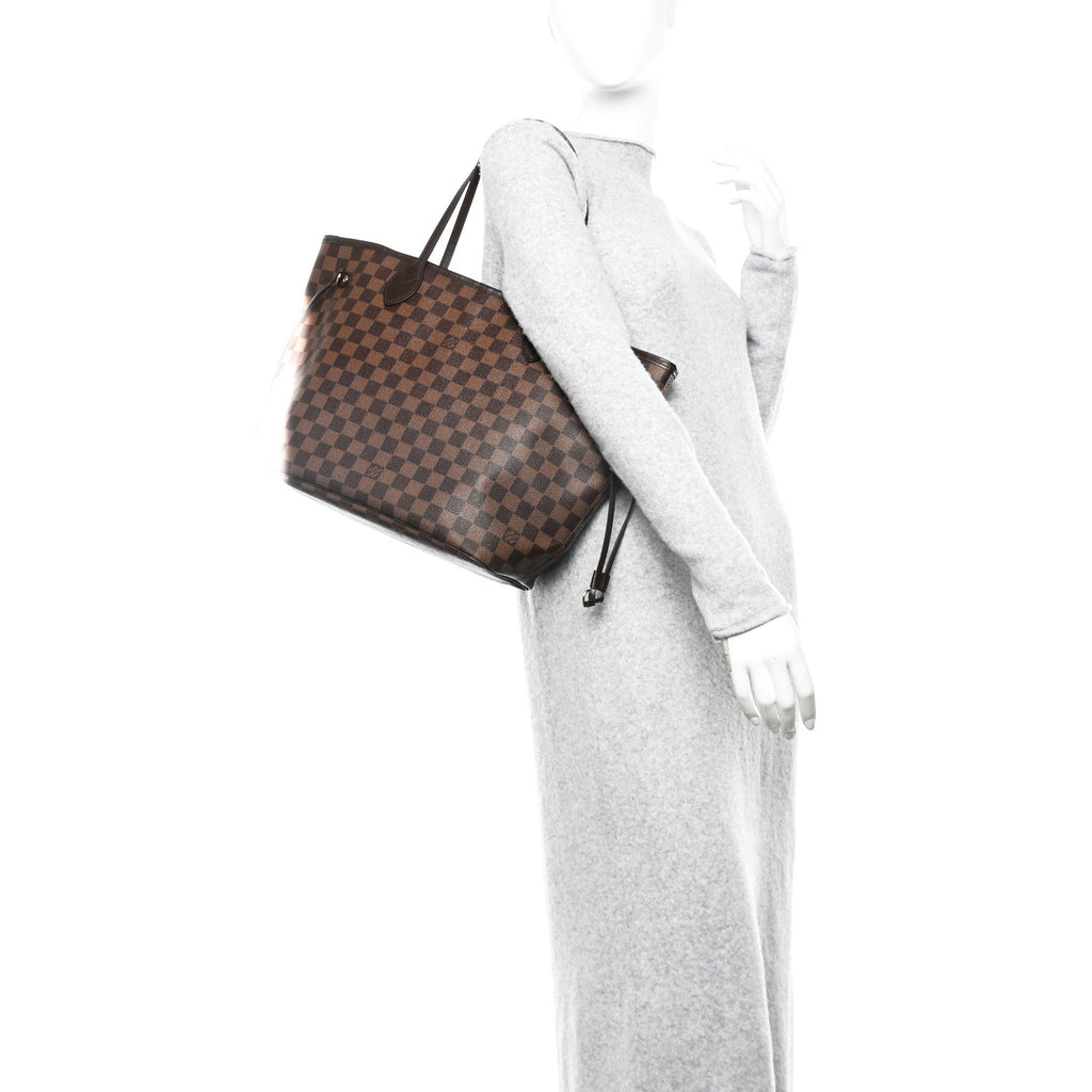 Damier Ebene Neo Neverfull MM Rose Ballerine