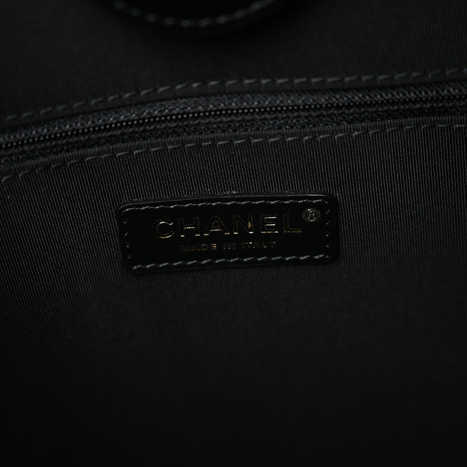 Aged Calfskin Small Charms Deauville Tote Black