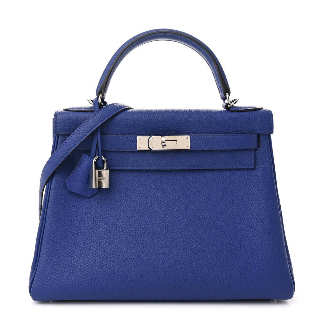 Togo Kelly Retourne 28 Bleu Electrique
