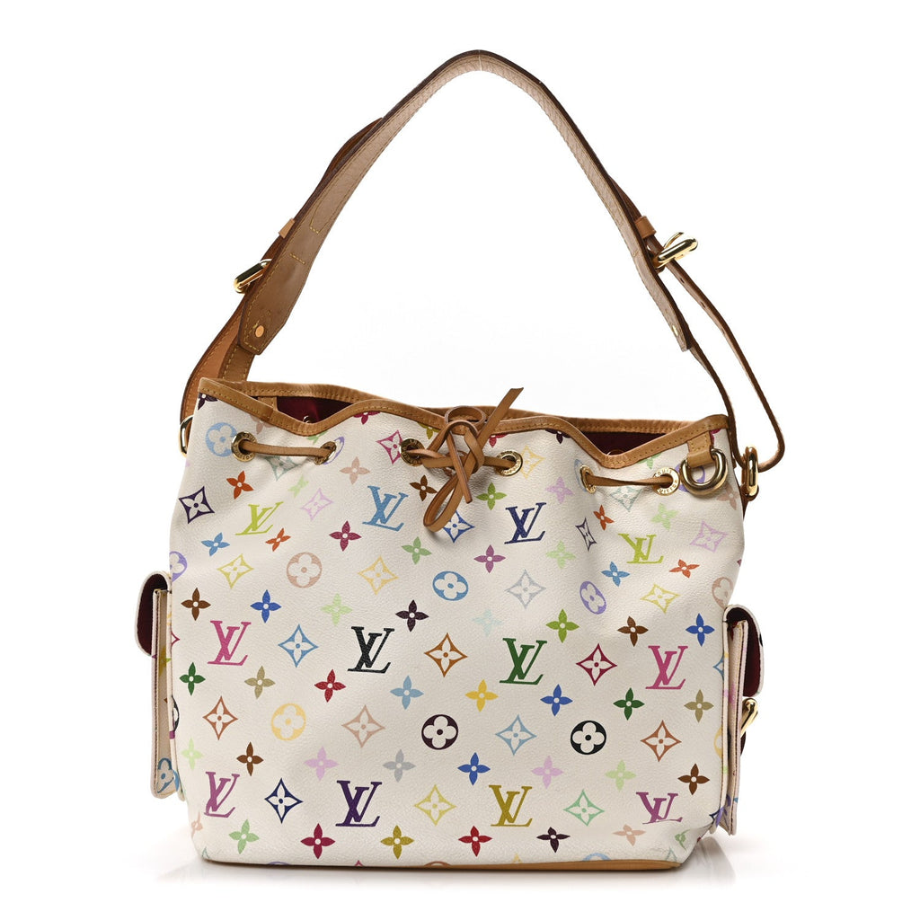 Monogram Multicolor Petit Noe White