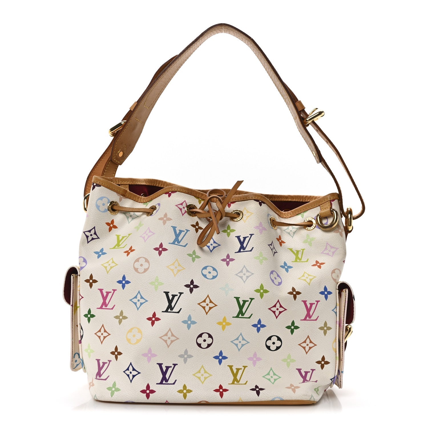 Monogram Multicolor Petit Noe White