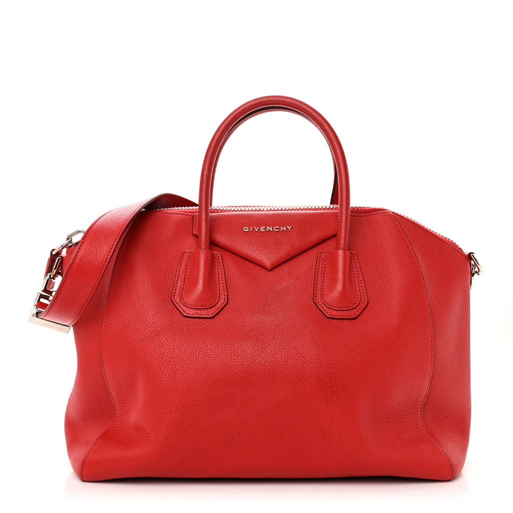 Sugar Goatskin Medium Antigona Red