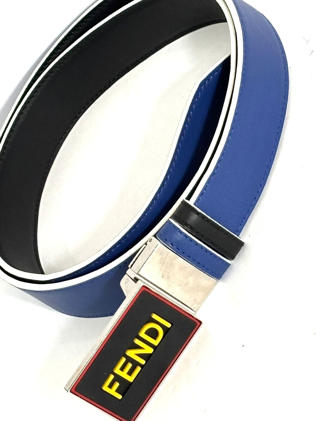 FENDI LOGO LEATHER BELT