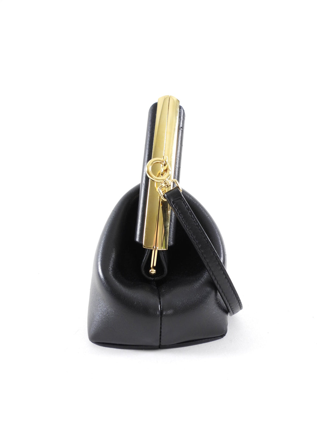 Fendi Black Smooth Leather Small First Bag