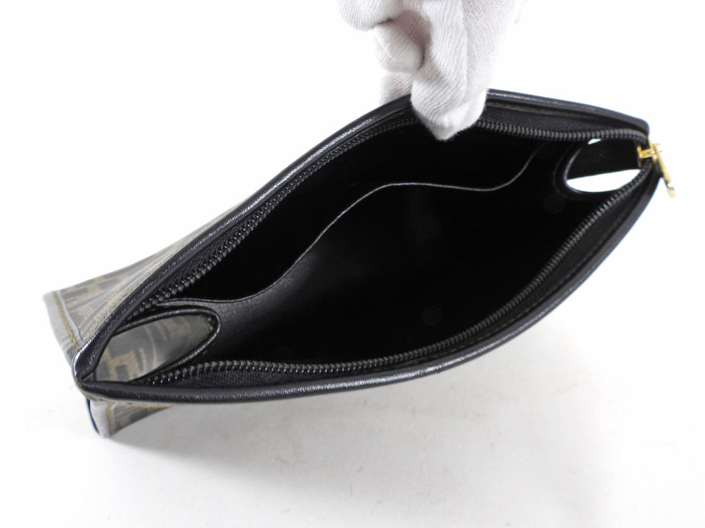 Fendi Vintage 1990’s Zucca Logo Cosmetic Pouch Case