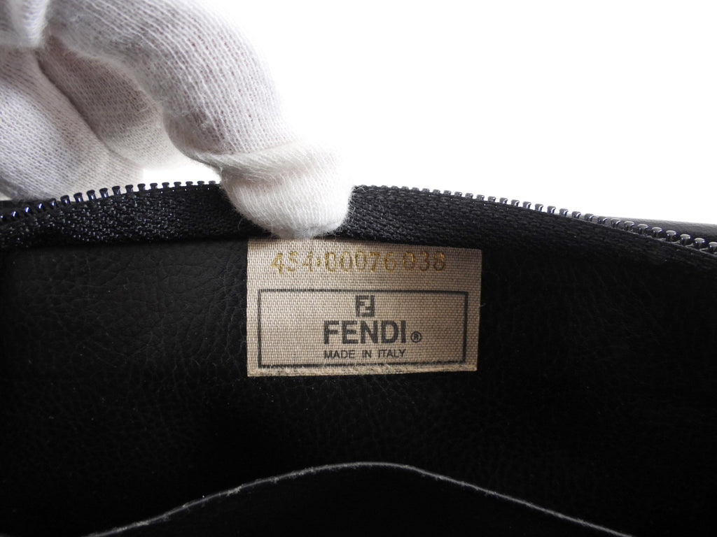 Fendi Vintage 1990’s Zucca Logo Cosmetic Pouch Case
