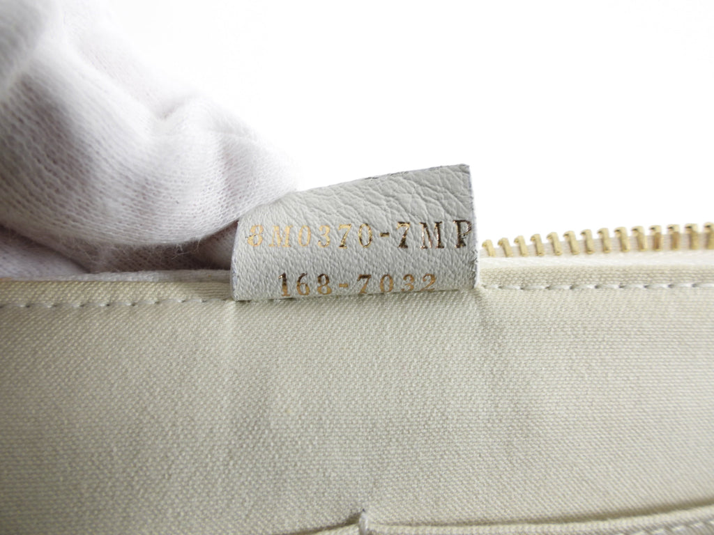 Fendi White Karlito Stud Clutch Bag