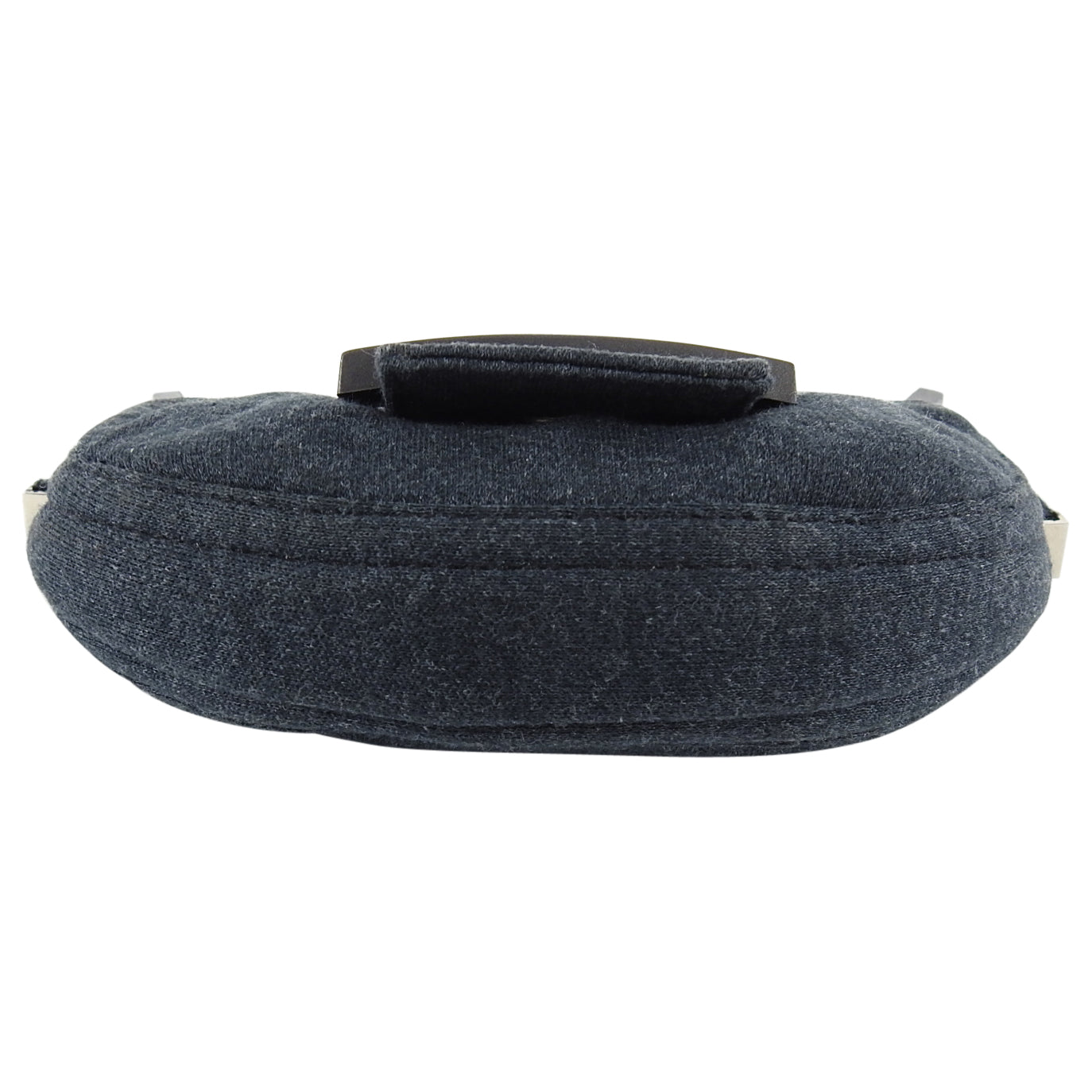 Fendi Vintage Grey Cotton Jersey Micro Baguette Bag