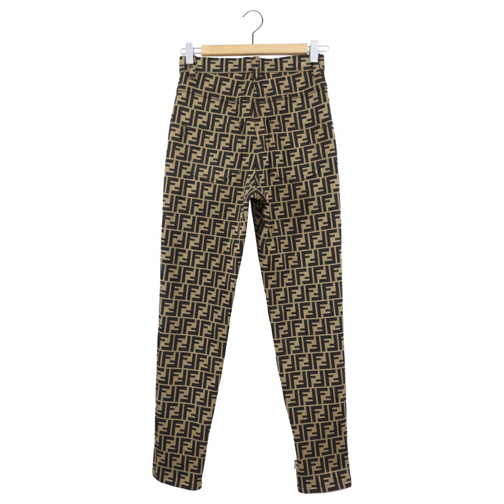 Fendi Zucca Knit Jersey Skinny Pants - IT40 / USA 2/4