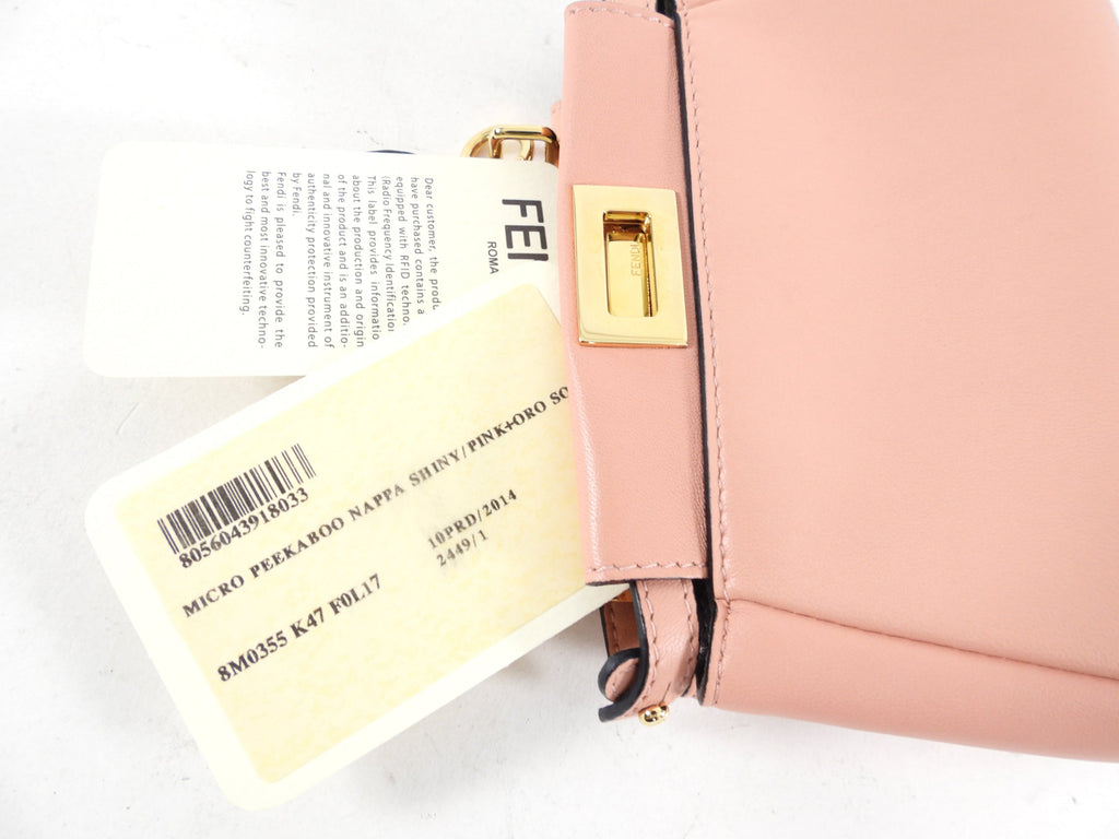 Fendi Soft Pink Micro Peekaboo Crossbody Bag