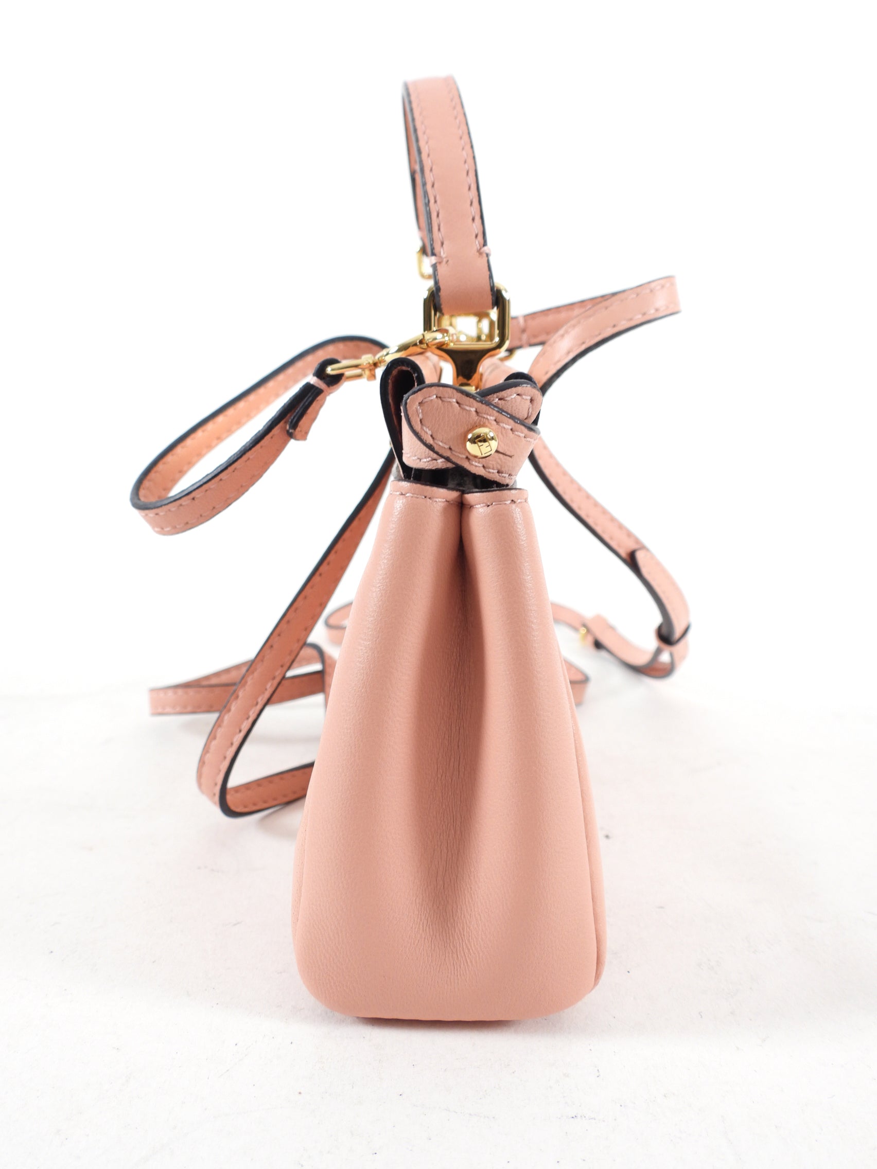 Fendi Soft Pink Micro Peekaboo Crossbody Bag