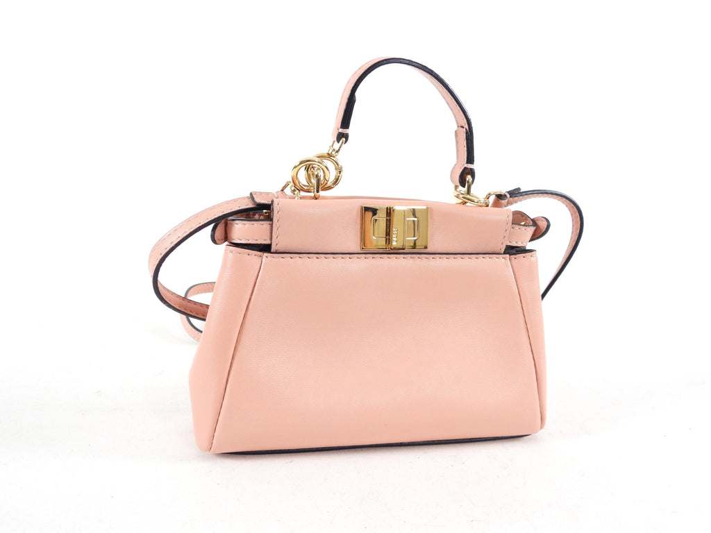 Fendi Soft Pink Micro Peekaboo Crossbody Bag