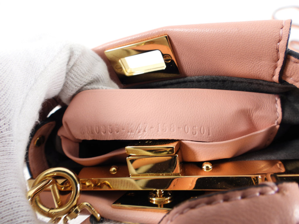 Fendi Soft Pink Micro Peekaboo Crossbody Bag