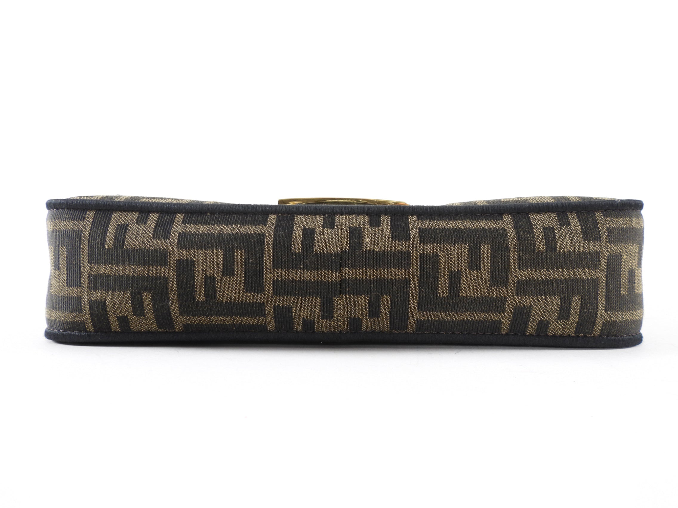 Fendi Brown FF Zucca Medium Two Way Baguette Bag