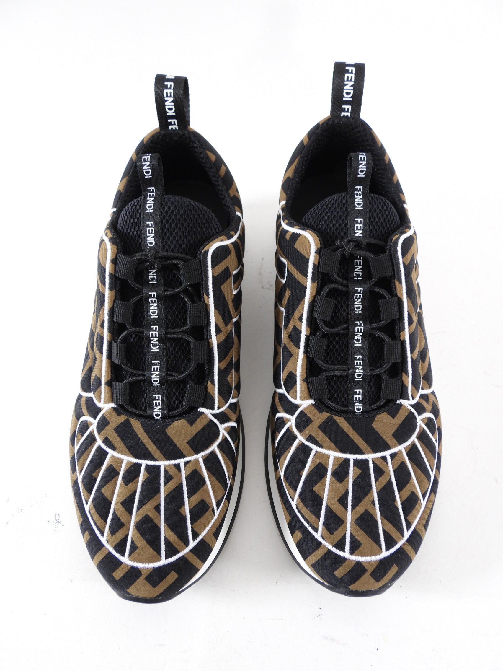 Fendi Zucca Top Stitch Sneakers - 36.5