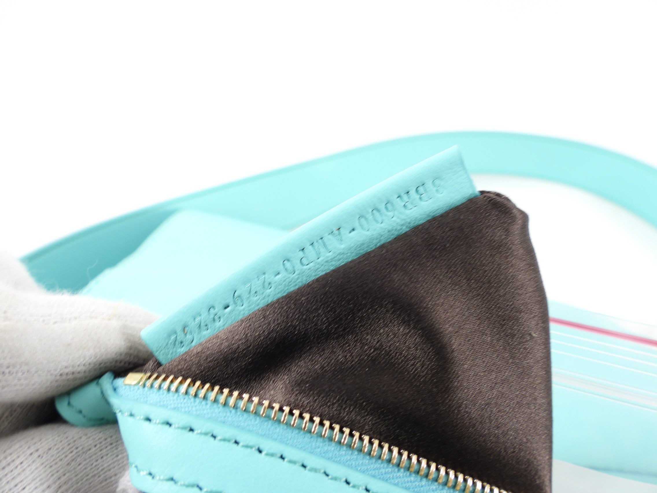 Fendi Turquoise Sequin Baguette 25th Anniversary