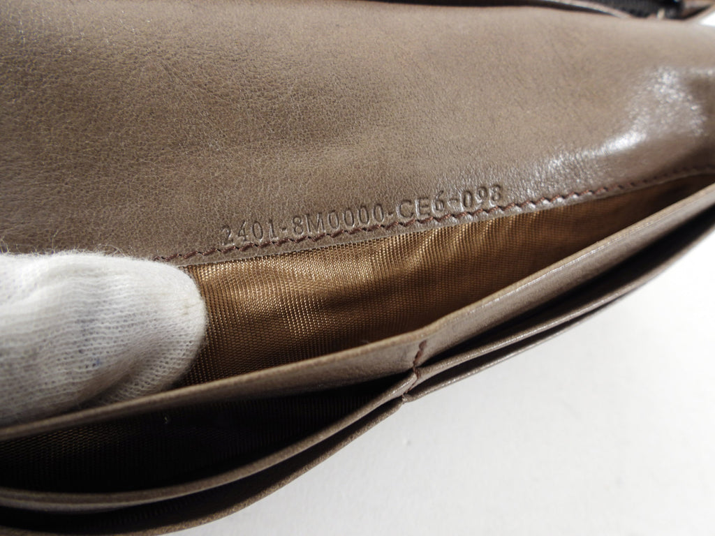 Fendi Brown Monogram Canvas Vintage Long Bifold Wallet