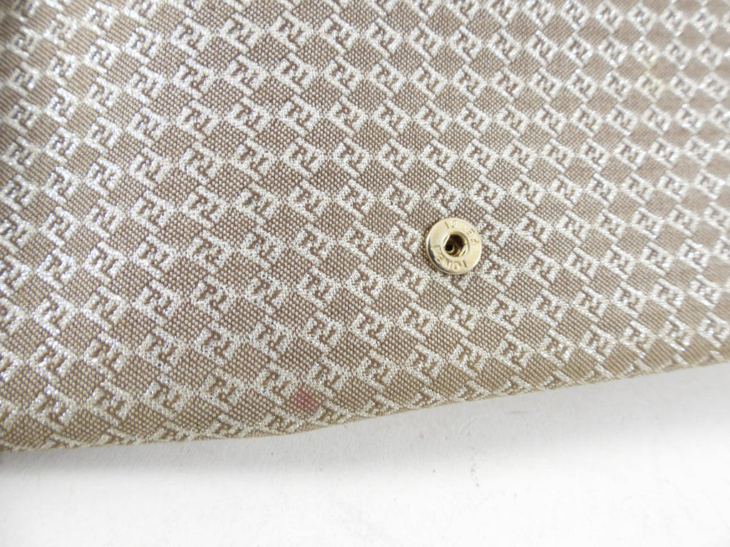 Fendi Brown Monogram Canvas Vintage Long Bifold Wallet