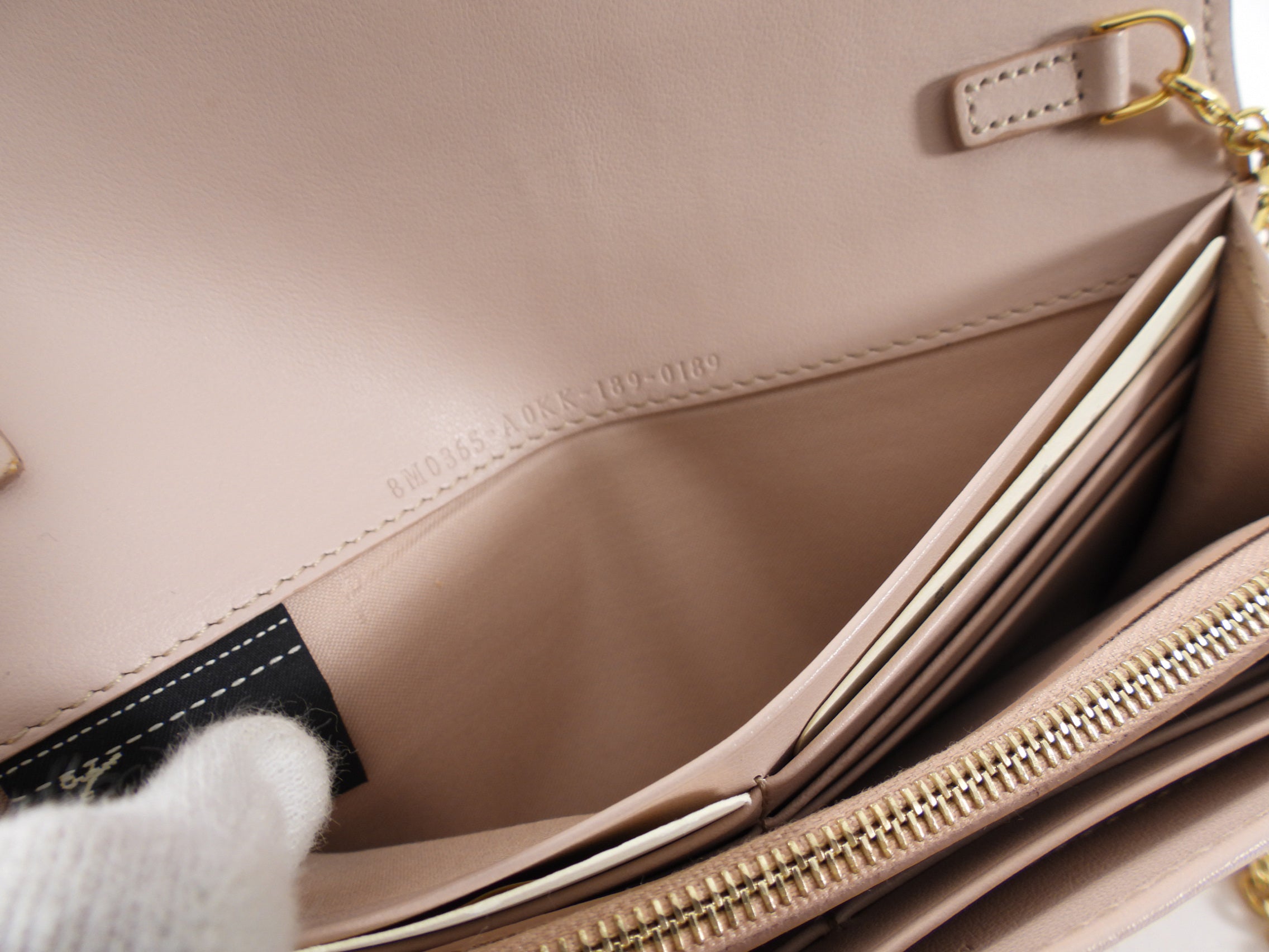 Fendi Blush Pink Nude F as in Fendi Wallet on Chain Bag