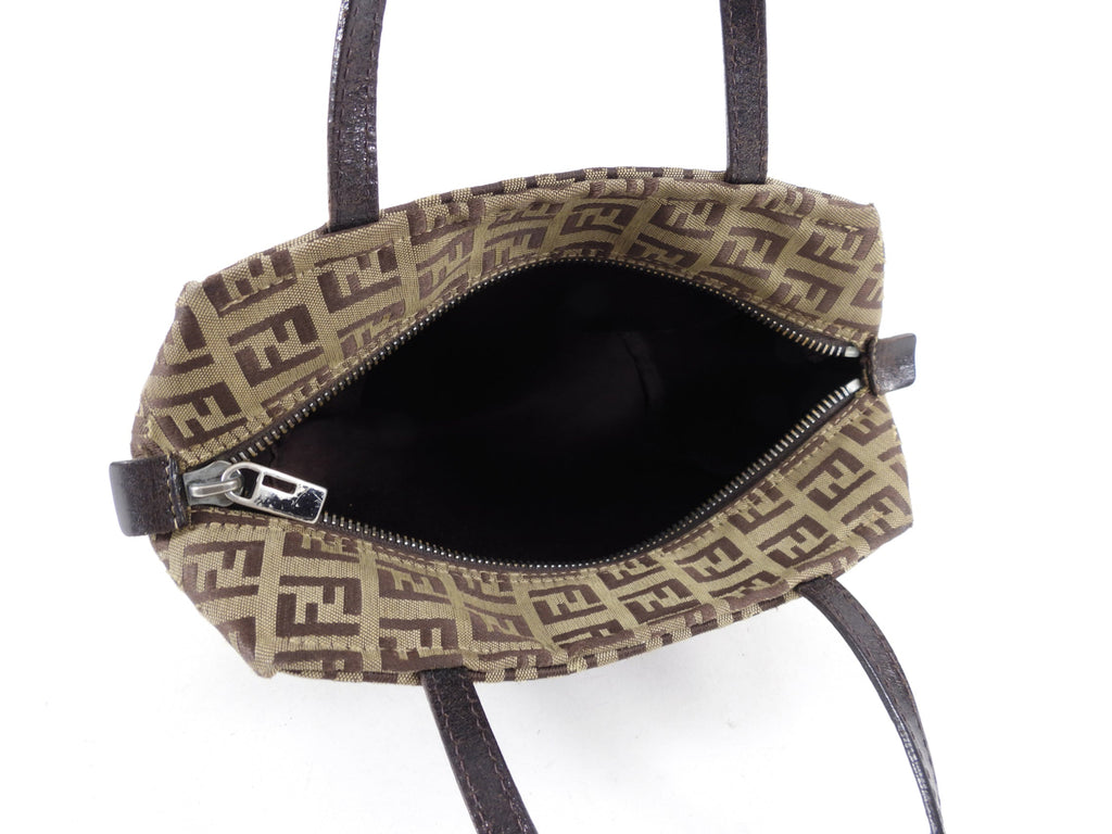 Fendi Vintage 1990's Mini Zucca Monogram Logo Bag