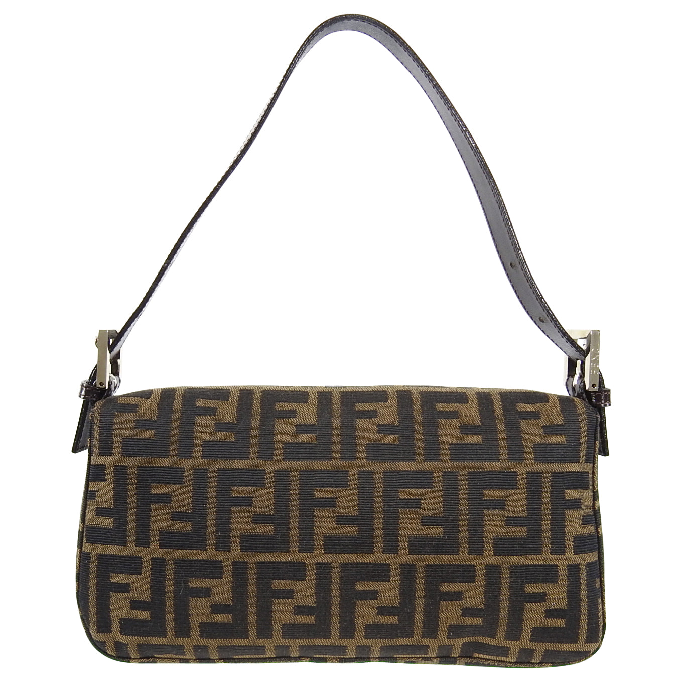 Fendi Vintage 1990's Zucca Monogram Logo Baguette Bag