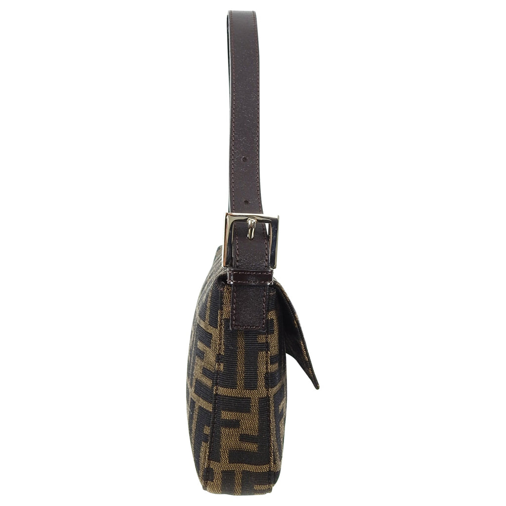 Fendi Vintage 1990's Zucca Monogram Logo Baguette Bag