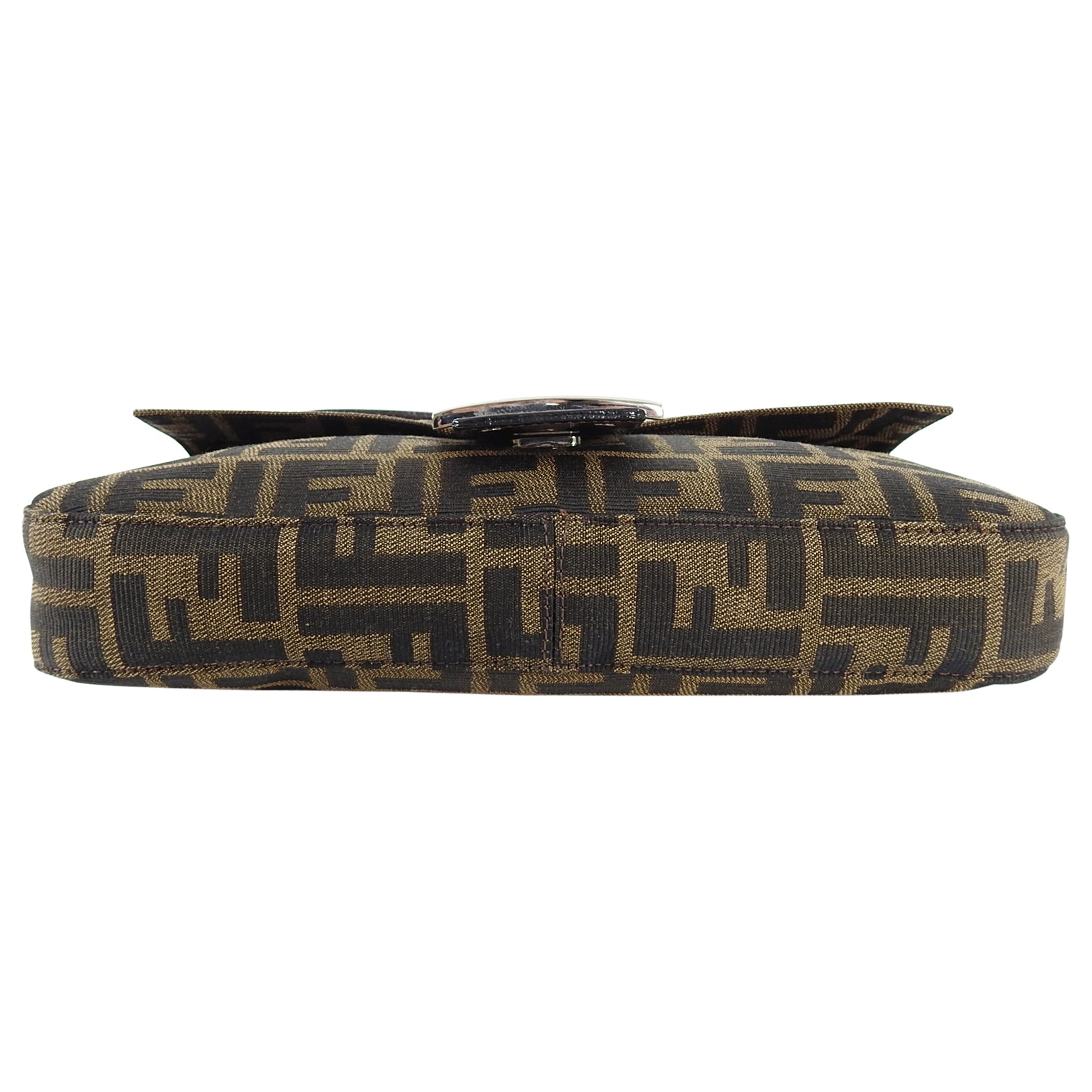 Fendi Vintage 1990's Zucca Monogram Logo Baguette Bag