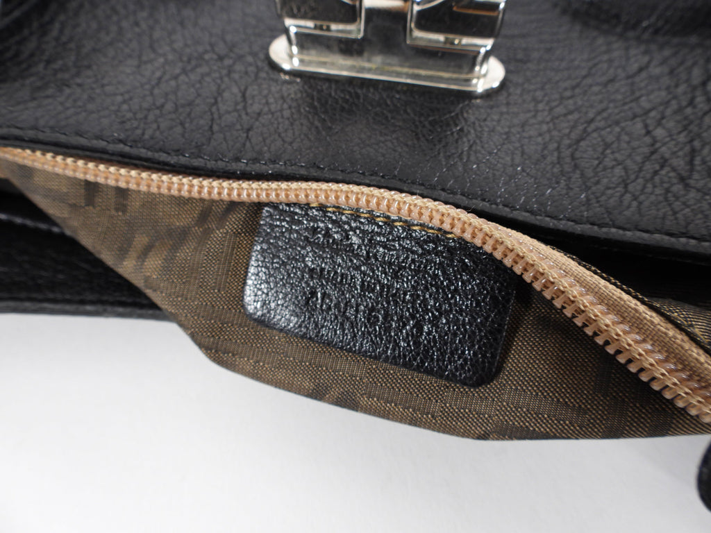 Ferragamo Black Leather Marisa Hobo Bag
