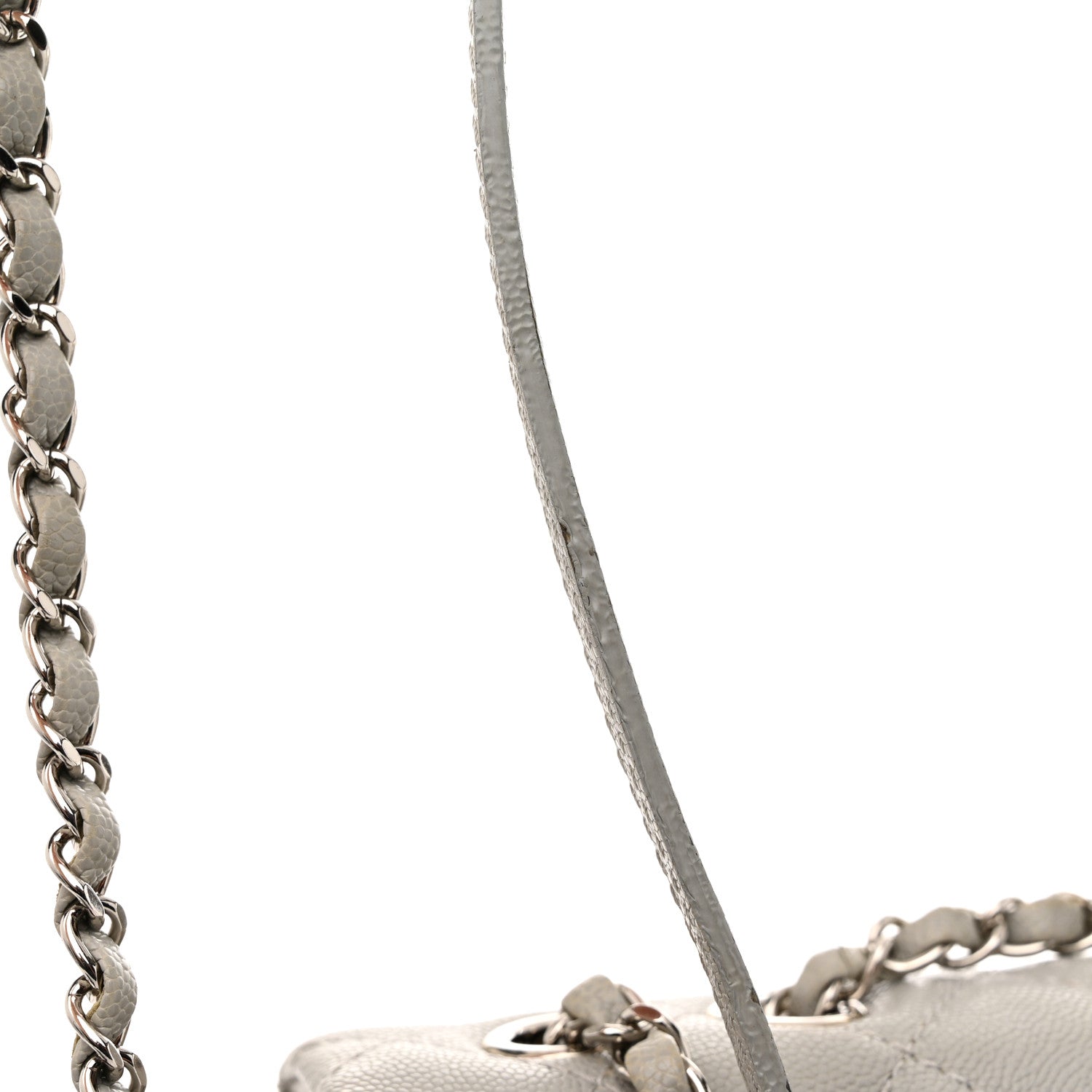 Caviar Quilted Medium Urban Companion Flap Grey