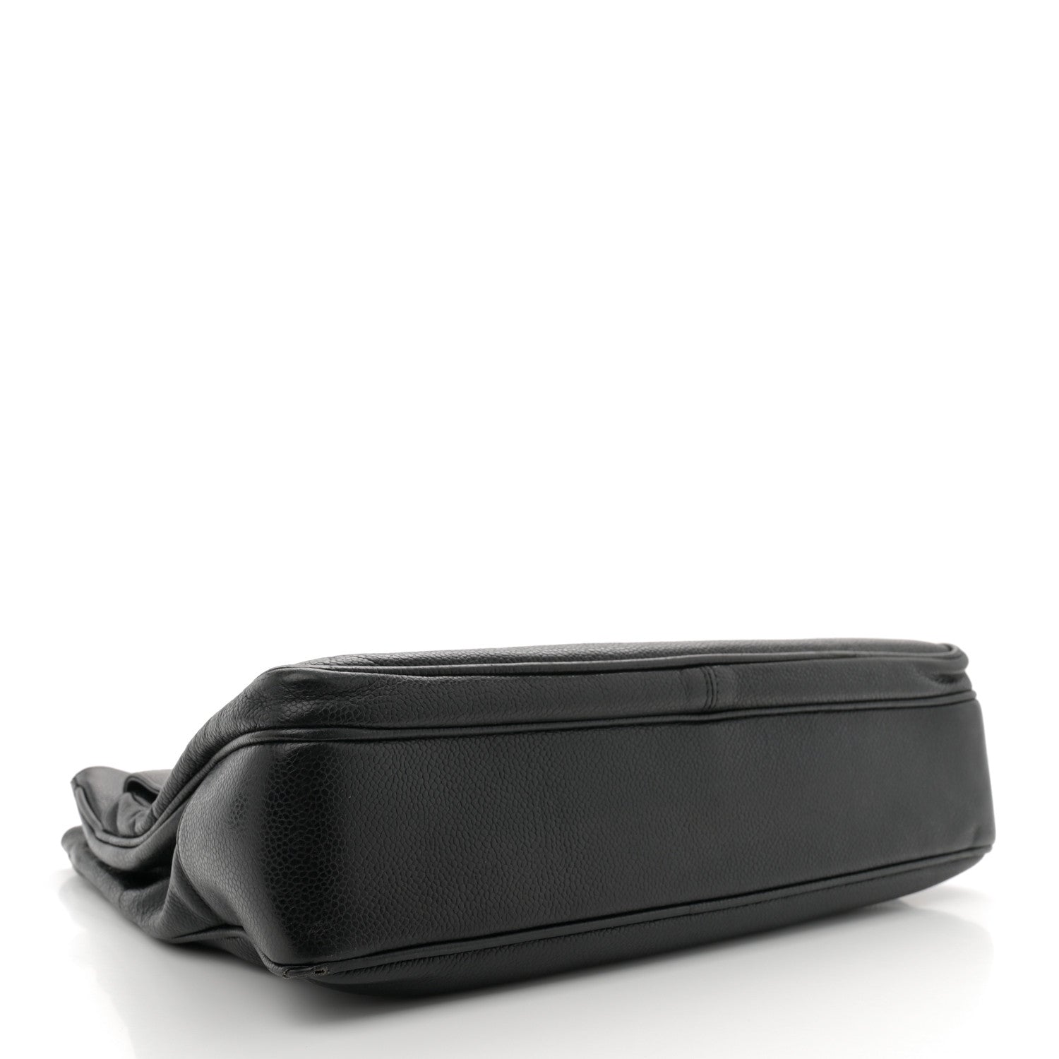 Caviar Flap Shoulder Bag Black