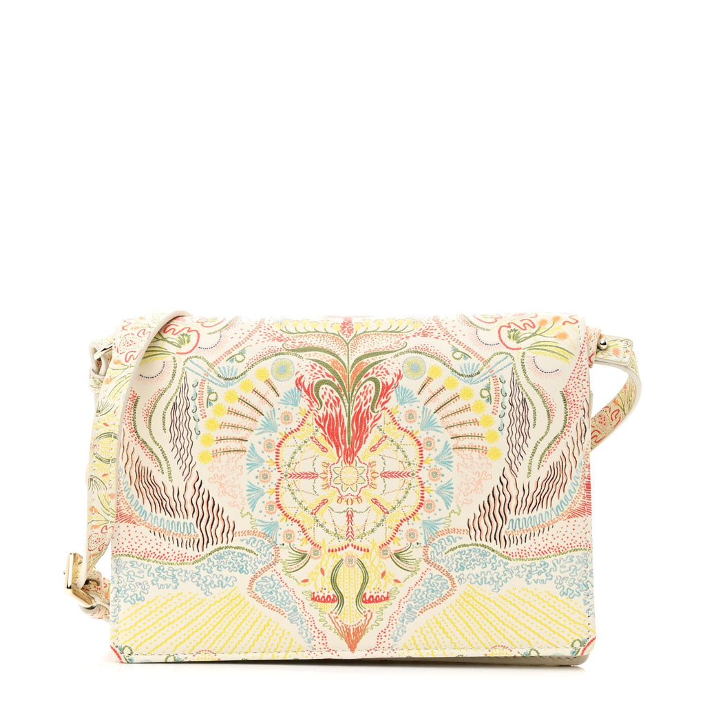Calfskin Printed Dior In Lights Lady Dior 2-In-1 Pouch Latte Multicolor