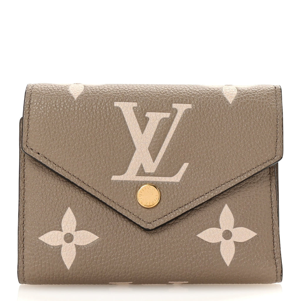 Empreinte Monogram Giant Victorine Wallet Tourterelle Creme